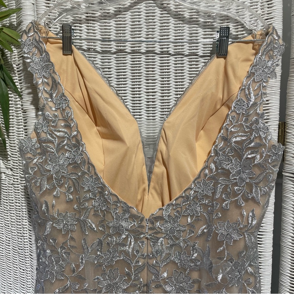 Stella Couture formal wedding prom event silver sequin dress women’s size 20 - Picture 5 of 8